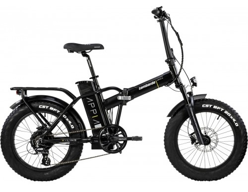 Lombardo Appia E-Bike 20" Black Ossidiana White Matt